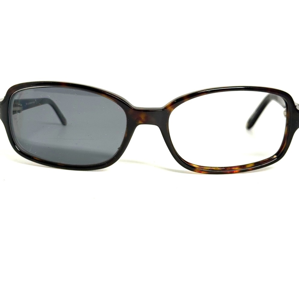 Liz Claiborne L512S 86P Tortoise Shell Oval Eyeglass Frames Silver Logo 125mm